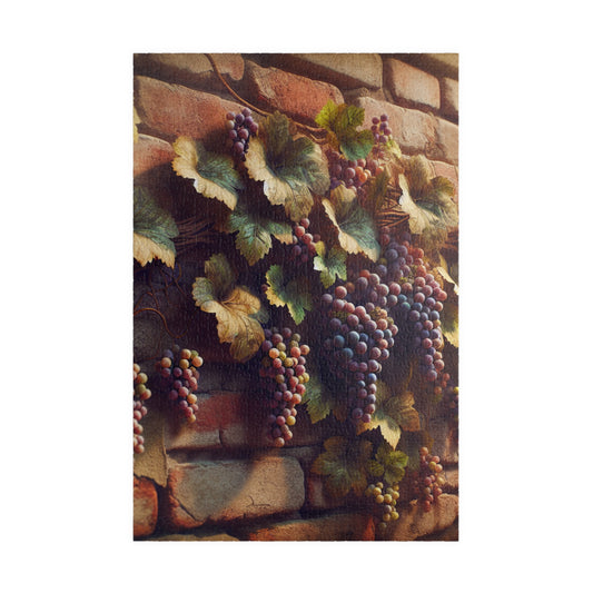 "Vineyard Visions Puzzle: Timeless Grapes" - Puzzle