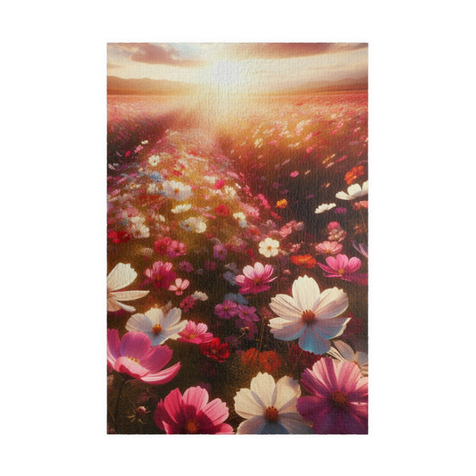 "Blooming Bliss Cosmos Puzzle" - Puzzle
