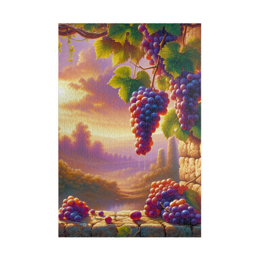 "Vintage Vineyard: A Grape-tastic Puzzle" - Puzzle