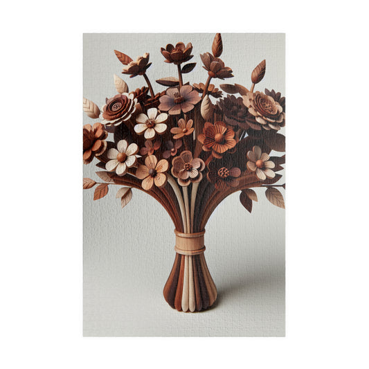 "Rowood Wooden Flower Bouquet Puzzle - 3D DIY Fun!" - Puzzle